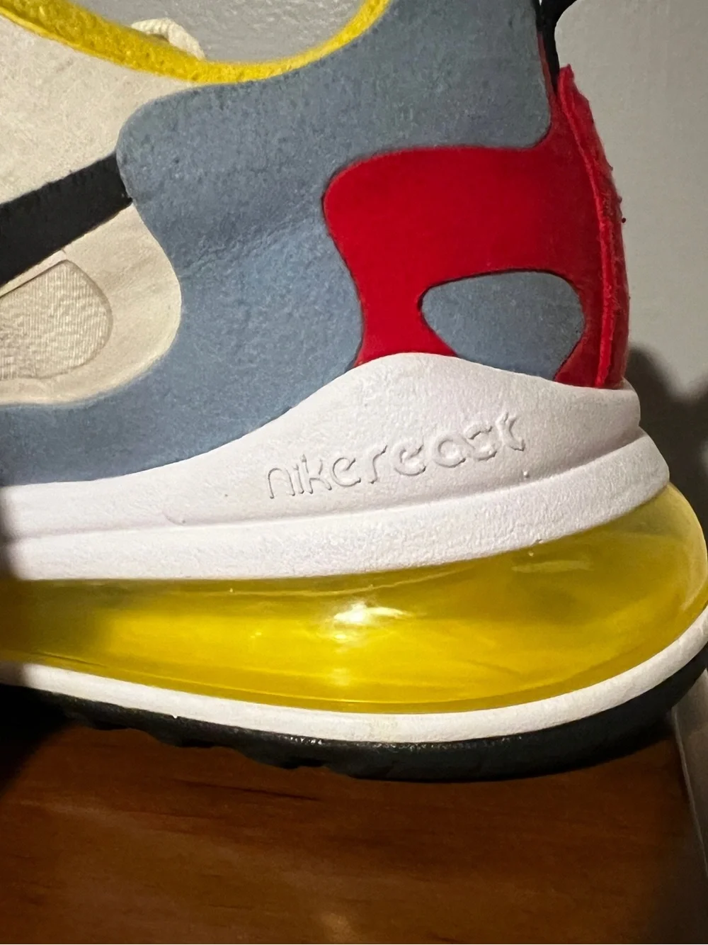 Nike Air Max 270 React Bauhaus (Women's Shoe). Gently Used. Size 10.